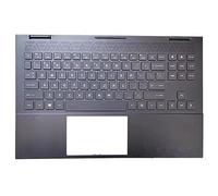 La Shell attorno alla tastiera C conchiglia Shell & tastiera Per For HP OMEN 15-EK 15-EN TPN-Q236 238 Nero With Retroilluminazione a colori