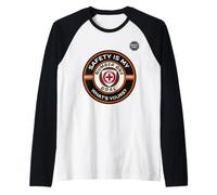 La Sicurezza è Il Mio Obiettivo | La Sicurezza Prima di Tutto | Idee Regalo per Il Giorno della Sicurezza Maglia con Maniche Raglan