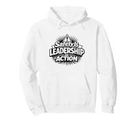 La Sicurezza è la Leadership in Azione | Idea Regalo per la Sicurezza sul Posto di Lavoro Felpa con Cappuccio