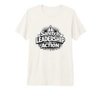 La Sicurezza è la Leadership in Azione | Idea Regalo per la Sicurezza sul Posto di Lavoro Maglietta Premium
