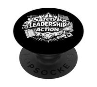 La sicurezza è la leadership in azione | Idea regalo per la sicurezza sul posto di lavoro PopSockets PopGrip Adesivo