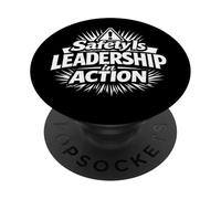 La sicurezza è la leadership in azione | Idea regalo per la sicurezza sul posto di lavoro PopSockets PopGrip Adesivo