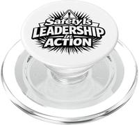 La sicurezza è la leadership in azione | Idea regalo per la sicurezza sul posto di lavoro PopSockets PopGrip per MagSafe