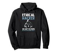 La sicurezza informatica degli hacker etici non può risolvere stupido, può caricare Felpa con Cappuccio