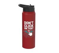 La sicurezza informatica non fare clic su quell'avviso Stainless Steel Insulated Water Bottle