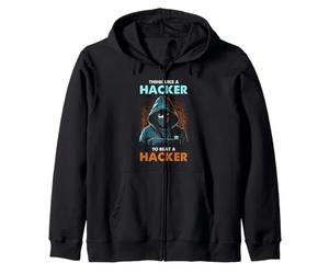 La Sicurezza informatica Pensa Come l'umorismo della Difesa etica degli Hacker Felpa con Cappuccio