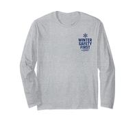 La Sicurezza Invernale Prima | Slogan meteorologico per superfici scivolose Maglia a Manica