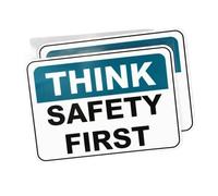 La sicurezza prima di tutto lavora con attenzione, adesivo for auto in PVC, 14,3 cm x 10,3 cm(2PCS)