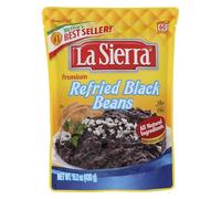 La Sierra - Fagioli neri fritti, pronti da mangiare, sacchetto da 430,9 g