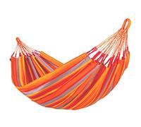La Siesta® Brisa Orange Classic Amaca - Rilassante all'aperto resistente alle temperie Amaca semplice, Rilassamento autentico e confortevole