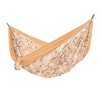 LA SIESTA - Colibri 3.0 Camo Sahara - Amaca da Viaggio e Campeggio Doppia con Fissaggio Incluso