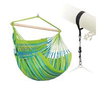 LA SIESTA® XL King Domingo - Kit di sospensione per dondolo e supporto per albero, per travi degli alberi, resistente alle intemperie, altalena per esterni e interni, sedia sospesa per camera da letto