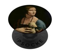 La signora con un ermellino di Leonardo da Vinci (1490) PopSockets PopGrip Adesivo