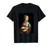 La Signora con Un Ermine di Leonardo da Vinci Classic Art Maglietta