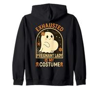 La Signora Incinta esausta è Il Mio Costume Mamma per Essere Halloween Felpa con Cappuccio