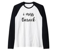 La Signorina Barack Obama Cool Maglia con Maniche Raglan