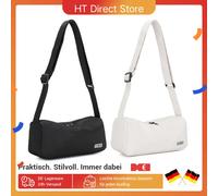 La signorina Lulu | Set di 2 | Borsa a tracolla Light Crescent | Cinghia regolabile | Borsa a tracolla Hobo (30 cm) Black 2Pcs set