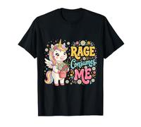 La Simpatica Rabbia degli unicorni Mi consuma Maglietta