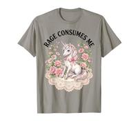 La Simpatica Rabbia degli unicorni Mi consuma Maglietta