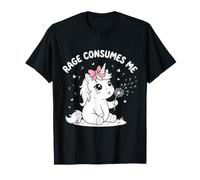 La Simpatica Rabbia degli unicorni Mi consuma Maglietta