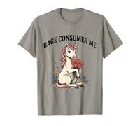 La Simpatica Rabbia degli unicorni Mi consuma Maglietta