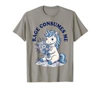 La Simpatica Rabbia degli unicorni Mi consuma Maglietta