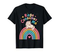 La Simpatica Rabbia degli unicorni Mi consuma Maglietta
