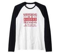 LA SOFFERRA ISPIRAZIONALE È Una Santa BENEDIZIONE Maglia con Maniche Raglan