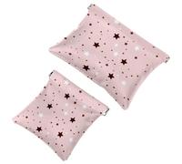La soluzione da viaggio: 2 astucci a forma di stelle e luna-969, borsa compatta per il trucco, Multicolore 09, A：7.1x5.8in/18x14.8cm，B:4.7x4.5in/12x11.5cm