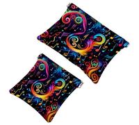 La soluzione da viaggio: 2 custodie colorate per appunti, 111, per trucchi, compatte, Multicolore 09, A:7.1x5.8in/18x14.8cm,B:4.7x4.5in/12x11.5cm