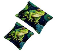 La soluzione da viaggio: 2 pezzi Big Frog-1860 Shrapnel Pouch - Borsa compatta per il trucco, Multicolore 07, A：7.1x5.8in/18x14.8cm，B:4.7x4.5in/12x11.5cm