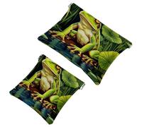 La soluzione da viaggio: 2 pezzi Big Frog-1860 Shrapnel Pouch - Borsa compatta per il trucco, Multicolore 06, A：7.1x5.8in/18x14.8cm，B:4.7x4.5in/12x11.5cm