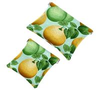 La soluzione da viaggio: 2 pezzi Sweet Hami Melon-1497 Shrapnel Pouch - Borsa compatta per il trucco, Multicolore 06, A：7.1x5.8in/18x14.8cm，B:4.7x4.5in/12x11.5cm