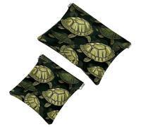 La soluzione da viaggio: 2 tartarughe nel sacchetto di schegge Water-408 - Trousse compatta per il trucco, Multicolore 06, A：7.1x5.8in/18x14.8cm，B:4.7x4.5in/12x11.5cm