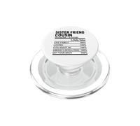 La sorella amica cugina fatti nutrizionali cugini uomini donne PopSockets PopGrip per MagSafe