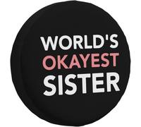 La Sorella più Buona del Mondo Copertura della Gomma Impermeabile Coperchio Ruota di Scorta Antipolvere Ruota di Scorta Coperture della Universale per SUV Truck Camion Rimorchio 17inch