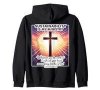 La sostenibilità Cristiana è Il Mio Analista consulente ministeriale Felpa con Cappuccio