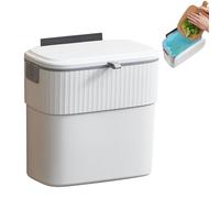 La spazzatura può | Cesto di rifiuti addominali | Cestino per camera da letto rettificabile con coperchio | Cestino per compost da cucina estraibile senza punzonatura per controso