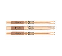 LA Specials Bacchette Hickory 7A, Punta in Legno, Confezione da 3 Paia