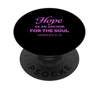 La speranza come ancora per l'anima Ebrei 6:19 Christian Faith PopSockets PopGrip Adesivo