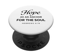 La speranza come ancora per l'anima Ebrei 6:19 Scipture Faith PopSockets PopGrip Adesivo