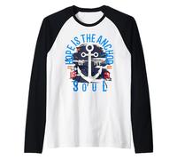 La Speranza è l'ancora della mia Anima Ispirazione e Motivazione degli Anni '50 Maglia con Maniche Raglan