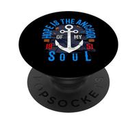 La speranza è l'ancora della mia anima Ispirazione e motivazione degli anni '50 PopSockets PopGrip Adesivo