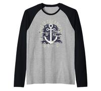 La Speranza è l'ancora della mia Anima Versetto biblico Ebrei 6:19 Maglia con Maniche Raglan