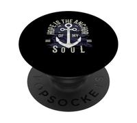 La speranza è l'ancora della mia anima versetto biblico Ebrei 6:19 PopSockets PopGrip Adesivo