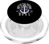 La speranza è l'ancora della mia anima versetto biblico Ebrei 6:19 PopSockets PopGrip per MagSafe