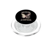 La speranza fiorisce in ogni stagione Speranza della farfalla del cancro al seno PopSockets PopGrip per MagSafe