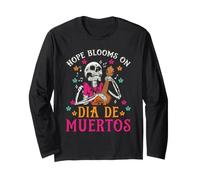 La Speranza fiorisce su Dia De Muertos Maglia a Manica