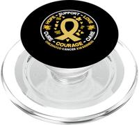 La speranza sostiene la consapevolezza del nastro d'oro dei guerrieri del cancro infantile PopSockets PopGrip per MagSafe