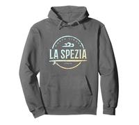 La Spezia Italia - Retro La Spezia Italia Vintage Surf Felpa con Cappuccio